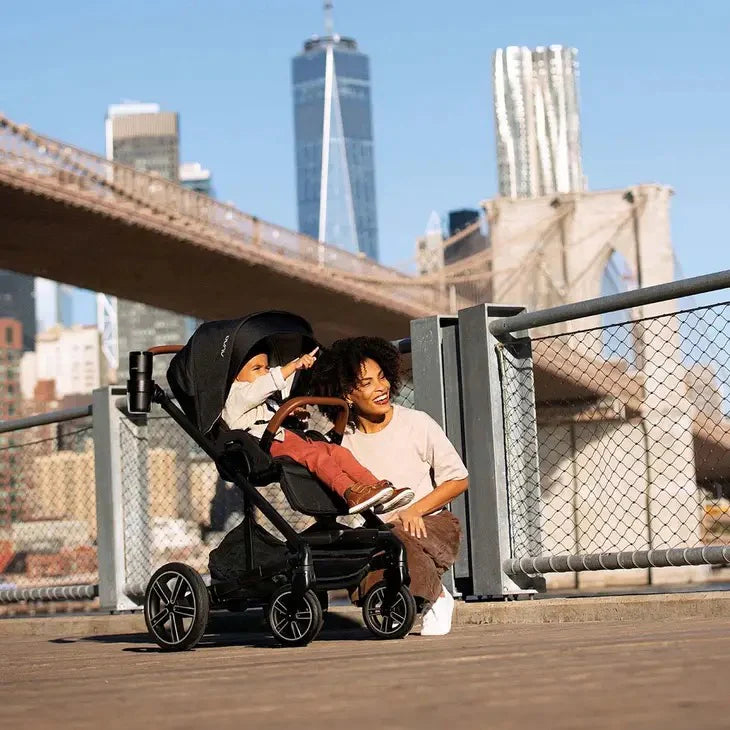 Nuna - MIXX™ next Stroller | Compact Fold & Flat Lay Seat | 0-7Y | Black