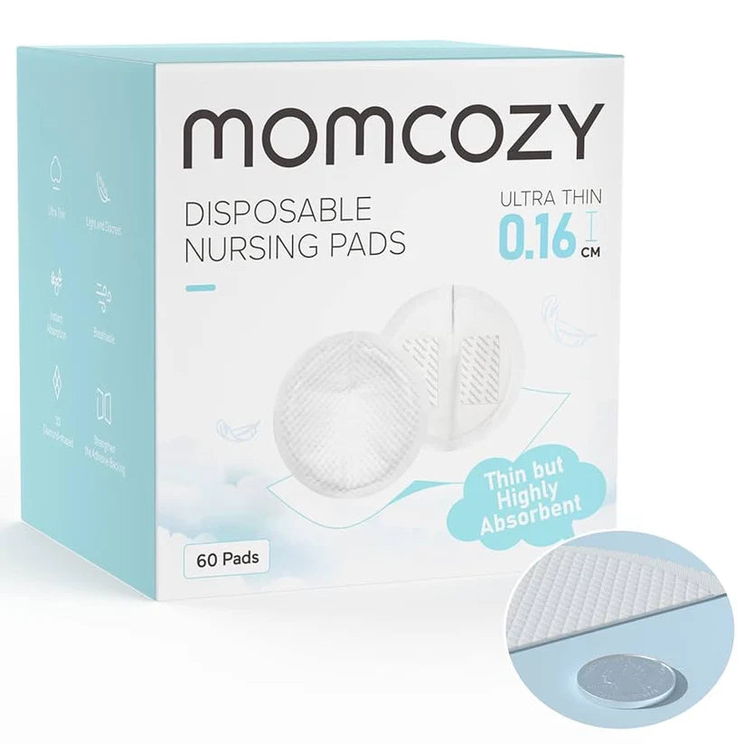 Momcozy Ultra-Thin Disposable Nursing Pads, Super Absorbent and Breathable - 60 Count