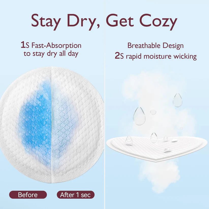 Momcozy Ultra-Thin Disposable Nursing Pads, Super Absorbent and Breathable - 200 Count