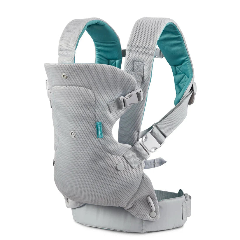 Flip 4-in-1 Light & Airy ConvertibleCarrier - Light grey & teal