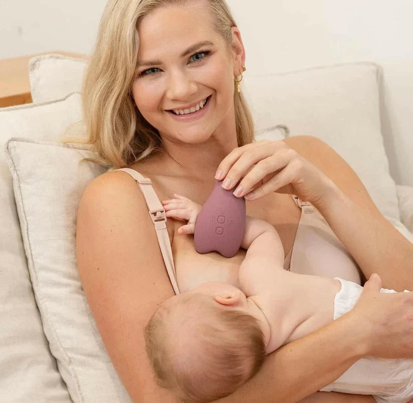 Double 2-in-1 Warming & Vibration Lactation Massager