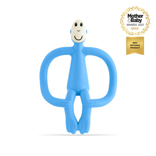 Light Blue Original Monkey teething toy