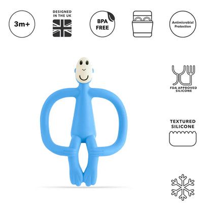 Light Blue Original Monkey teething toy