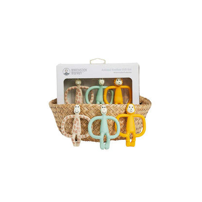 Matchstick Monkey Animal Teether Gift Set