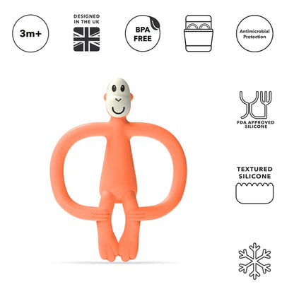 Orange Monkey Teether