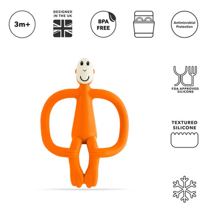 Orange Original Monkey teething toy
