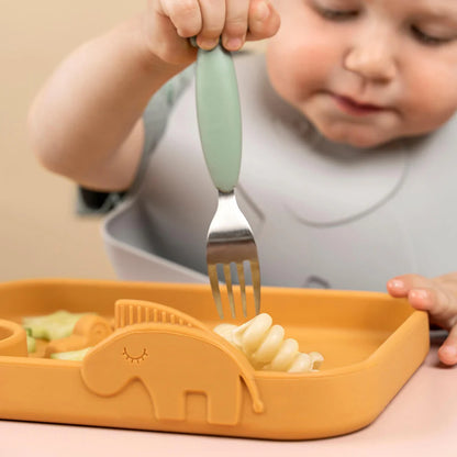 Peekaboo compartment plate - Deer friends