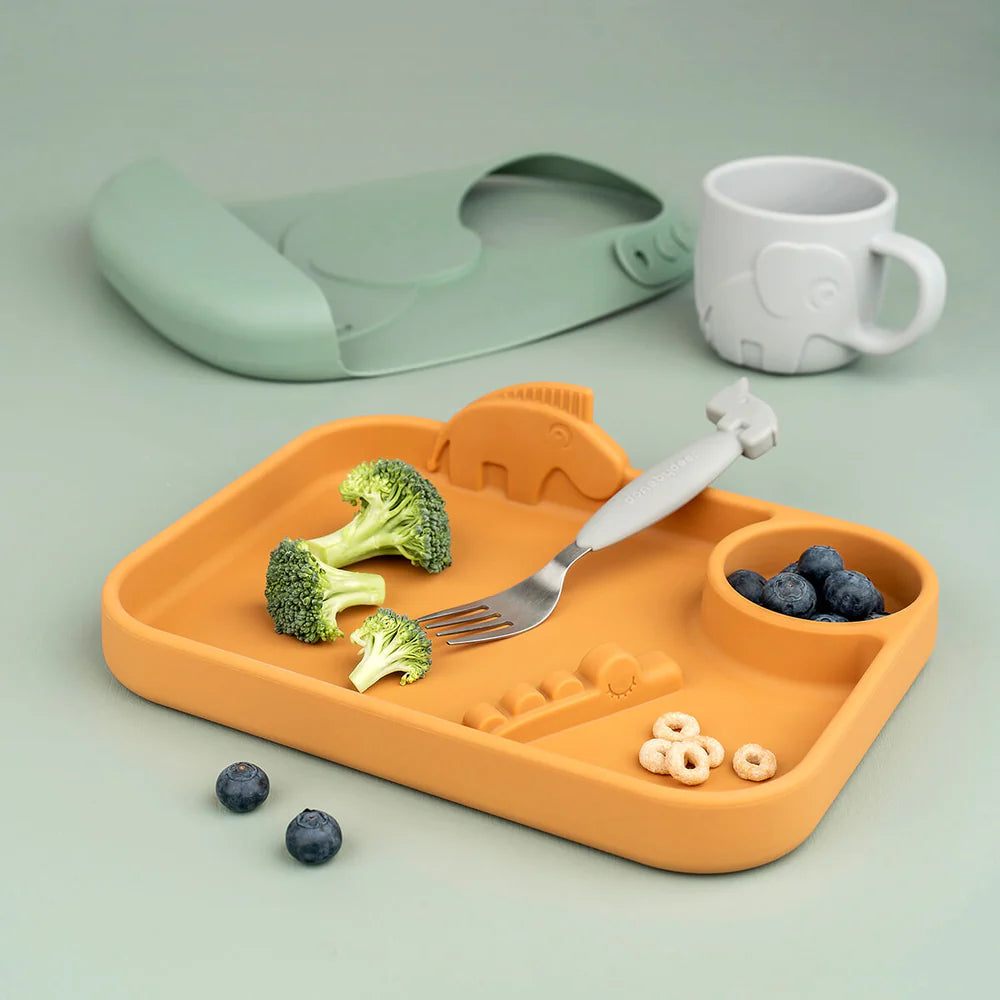 Peekaboo compartment plate - Deer friends
