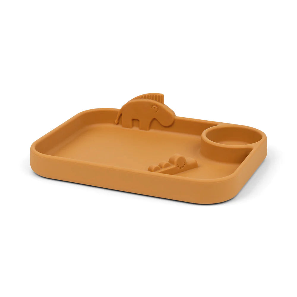 Peekaboo compartment plate - Deer friends