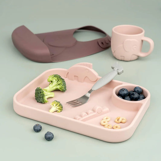 Peekaboo compartment plate - Deer friends