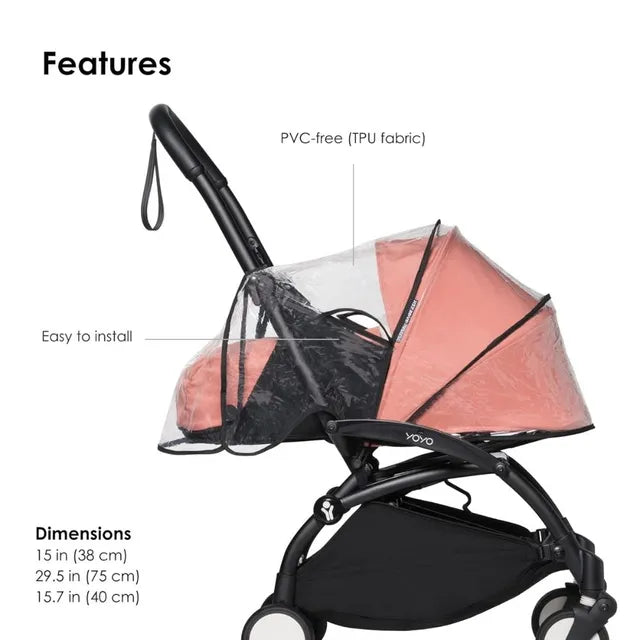 Stokke YOYO 0+ Newborn Pack Rain Cover Clear
