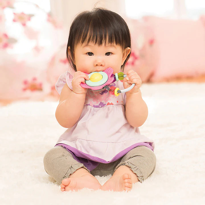 Spin & Rattle Teether - Pink