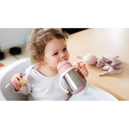 Stainless Steel Straw Cup - pink
