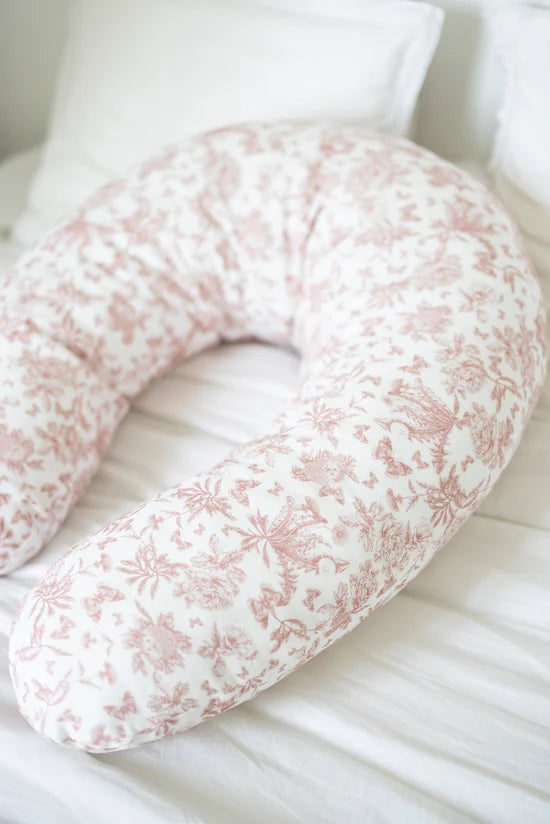 Maternity pillow Toile de Jouy-inspired print