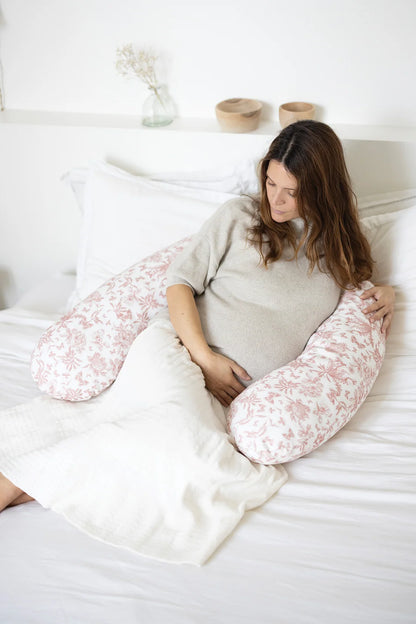 Maternity pillow Toile de Jouy-inspired print