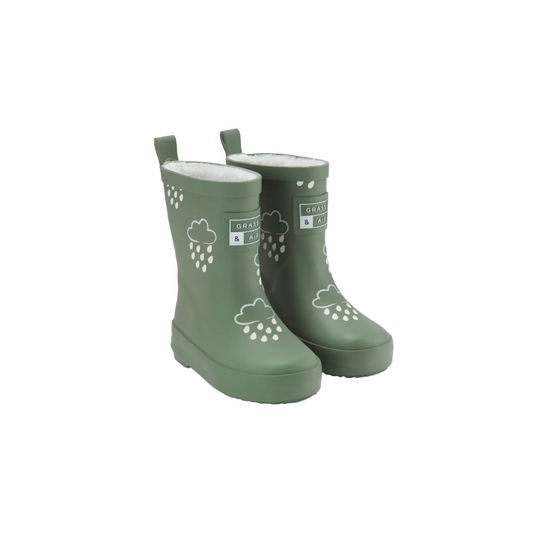 Colour Changing Rainboots - Khaki Green