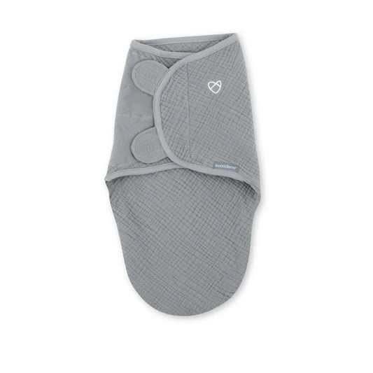 SwaddleME - Muslin Original Swaddle Size 0-3 months, 1pk - Granite