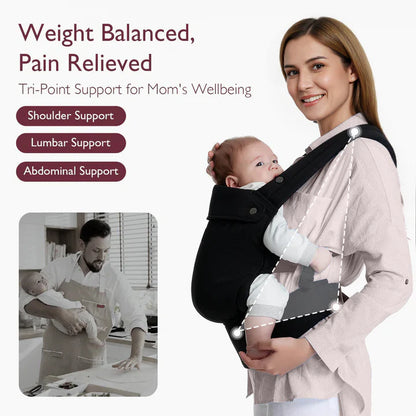 Momcozy - Baby Carrier Newborn to Toddler | Black