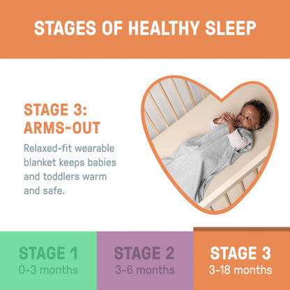 SwaddleMe Night Sack Sleeper Size 3-18 Months, 1pk - Muslin Moss