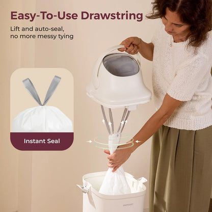 Momcozy - Drawstring Diaper Pail Bags | 13 Gallon | 45 Count