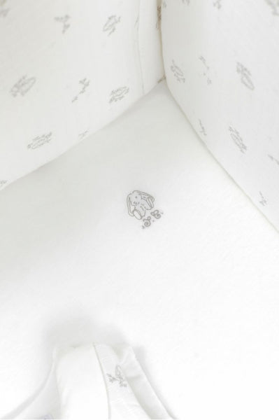 Fitted Sheet - White Petit Augustin