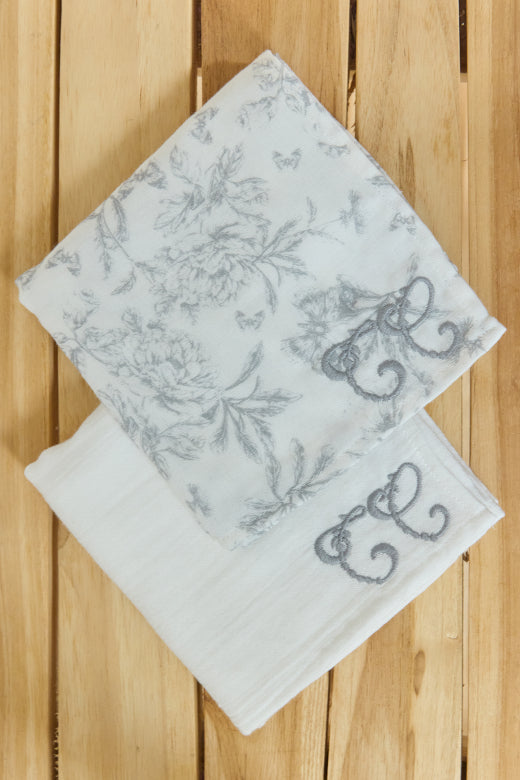 Set of 2 Swaddles - Grey