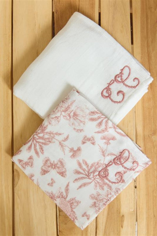 Set of 2 Swaddles - Pink