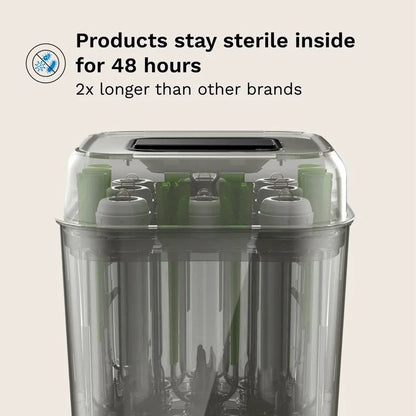 Baby Brezza - SuperQuick™ 10 Minute Baby Bottle Sterilizer And Dryer | Matte Black