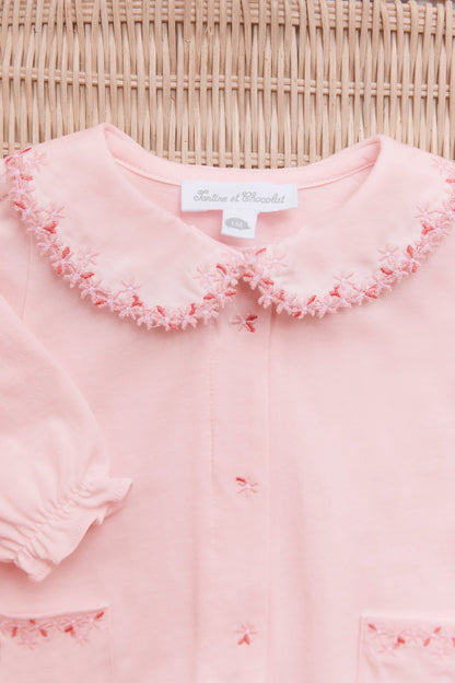 Pajamas
Pale pink cotton Embrodery
