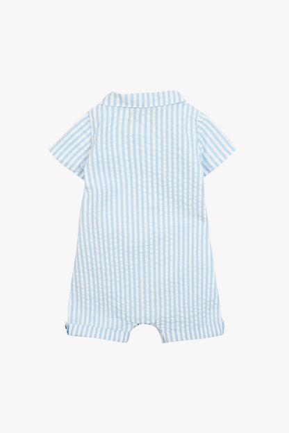 Jumpsuit short
Blue cloud cotton Stripes