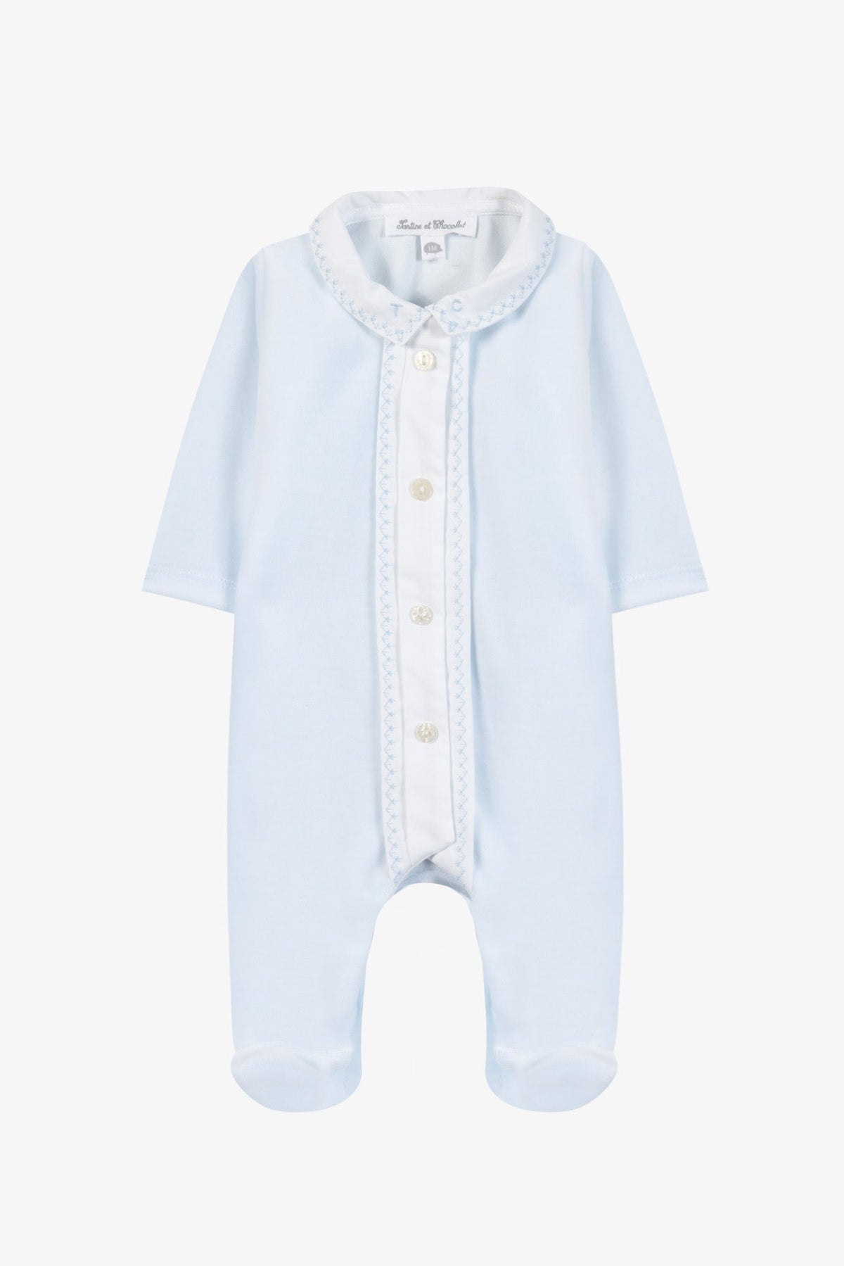 Pajamas
Blue Velvet Pointed collar