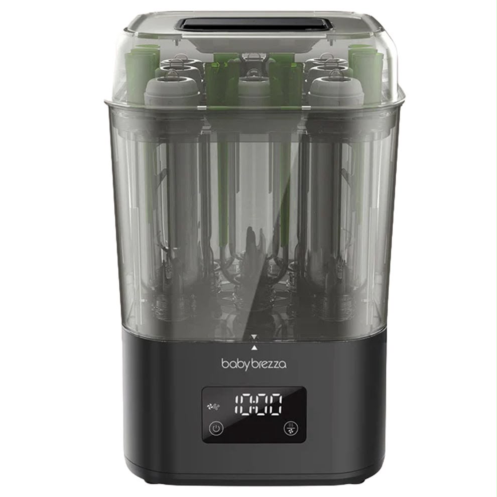 Baby Brezza - SuperQuick™ 10 Minute Baby Bottle Sterilizer And Dryer | Matte Black