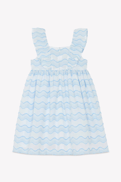 Dress
Azure cotton waves