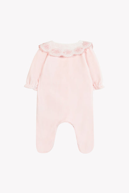 Pajamas
Pale pink Velvet Peter pan collar