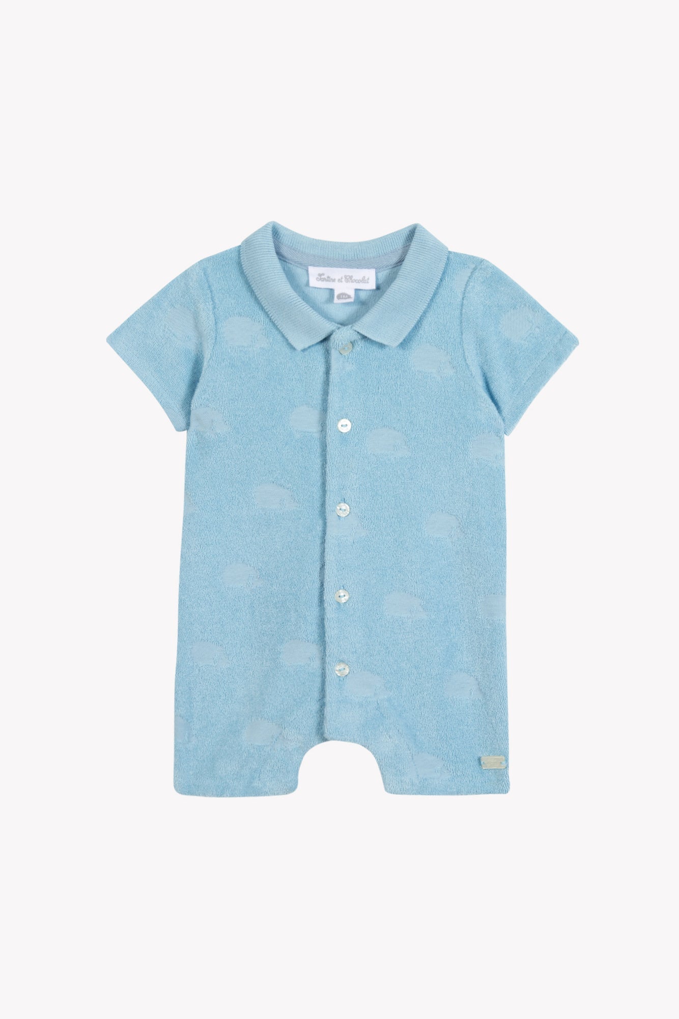 Jumpsuit short
Blue horizon cotton hedgehog pattern