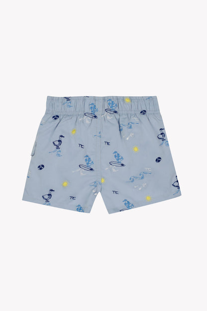 Short bath
Blue cloud Print seaside