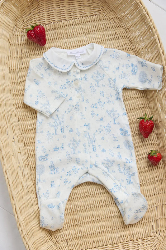 Baby Boys Blue Treasures Babygrow