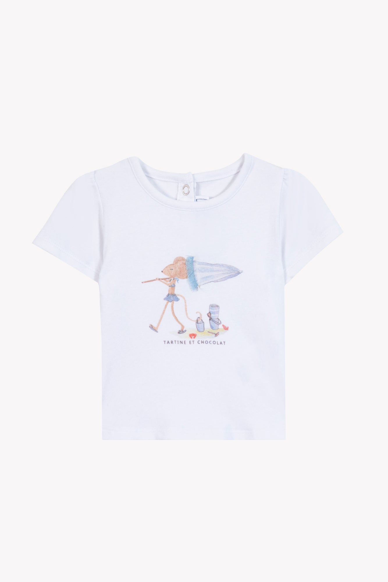 T-shirt
White cotton Illustration beach