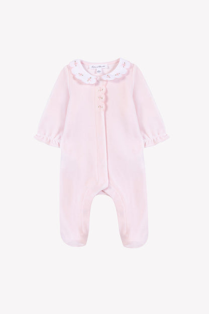 Pajamas
Pink Velvet Peter pan collar Scalloped
