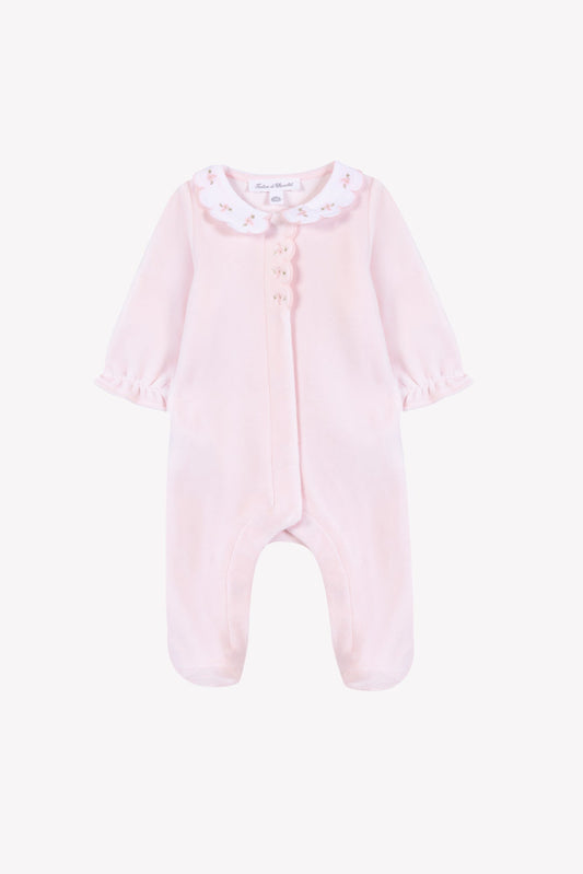 Pajamas
Pink Velvet Peter pan collar Scalloped