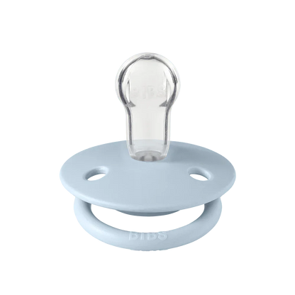 Bibs - De Lux Pacifiers - Pack of 2 - Iron/Baby Blue - one size - 0/36 months