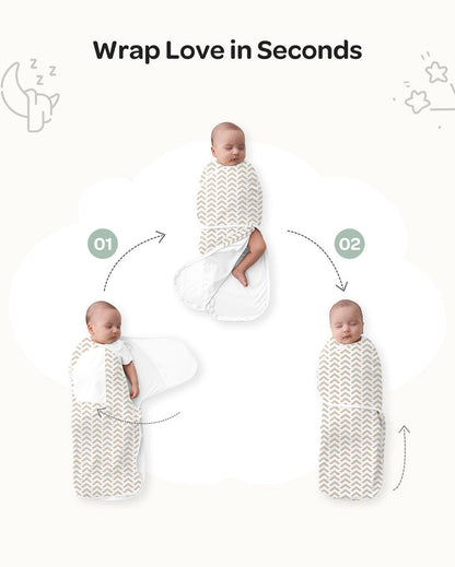 Momcozy Easy Swaddle Wrap For 0-3M