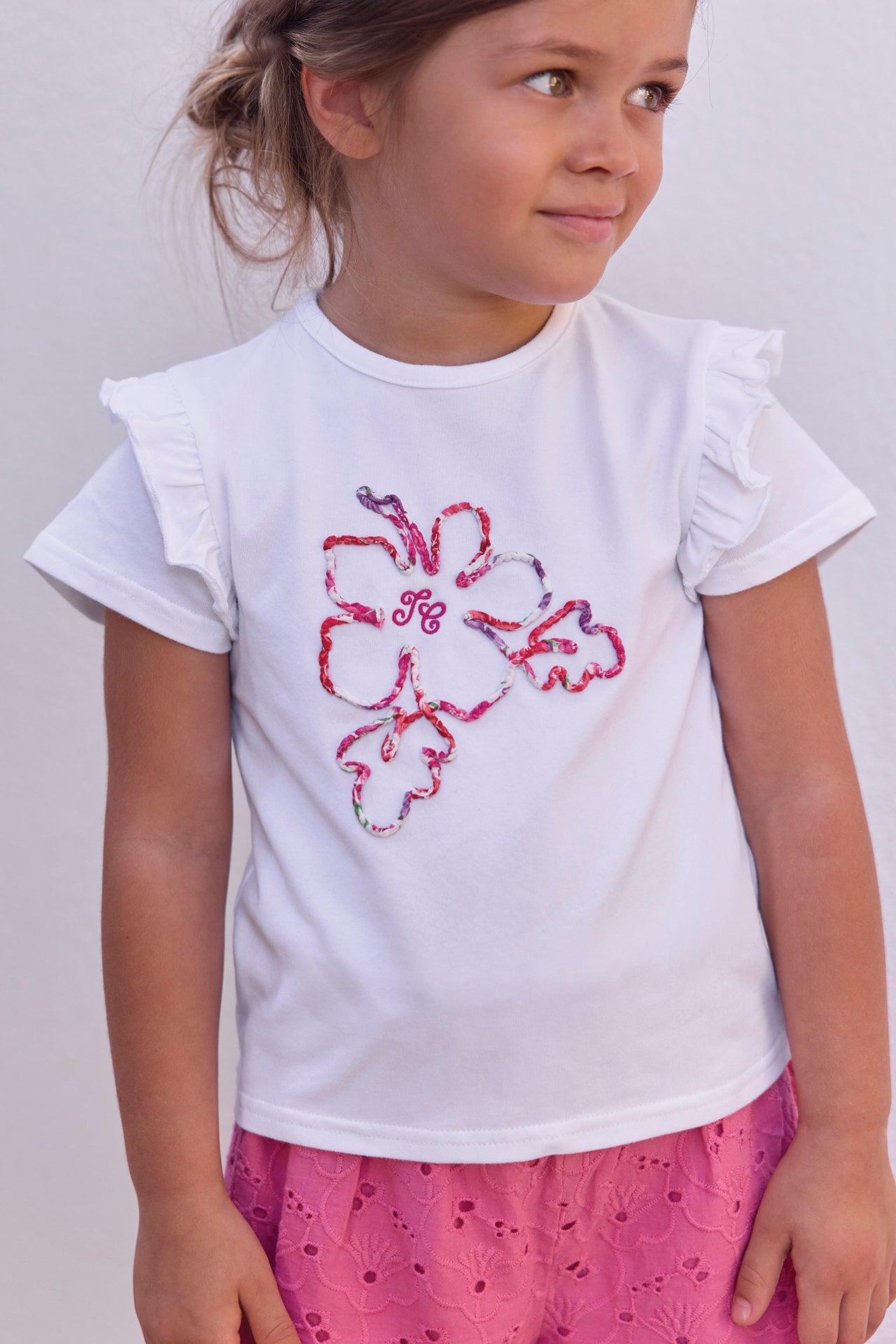 T-shirt
Cotton hibiscus Print fabric Liberty