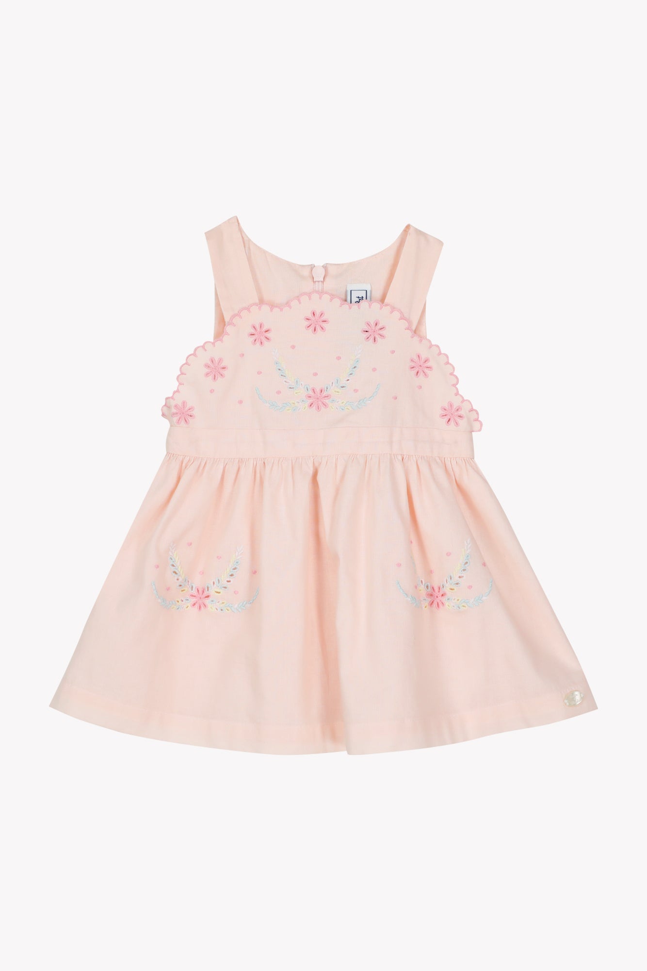 Dress
Pale pink cotton Embrodery
