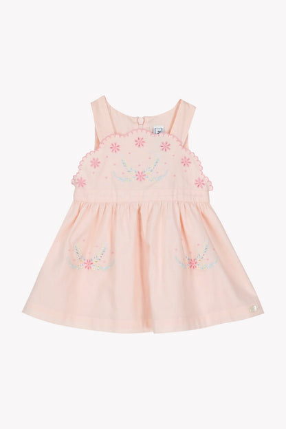 Dress
Pale pink cotton Embrodery