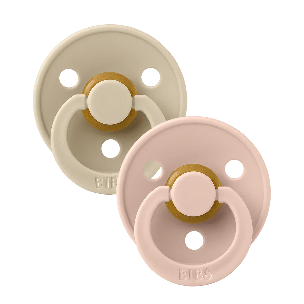 Colour Pacifiers 2 Pack - Vanilla/Blush size 1 | +0 months