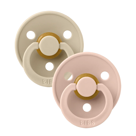 Colour Pacifiers 2 Pack - Vanilla/Blush size 1 | +0 months