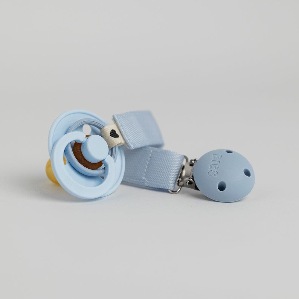 Bibs|Pacifier Clip Ribbon - Dusty Blue