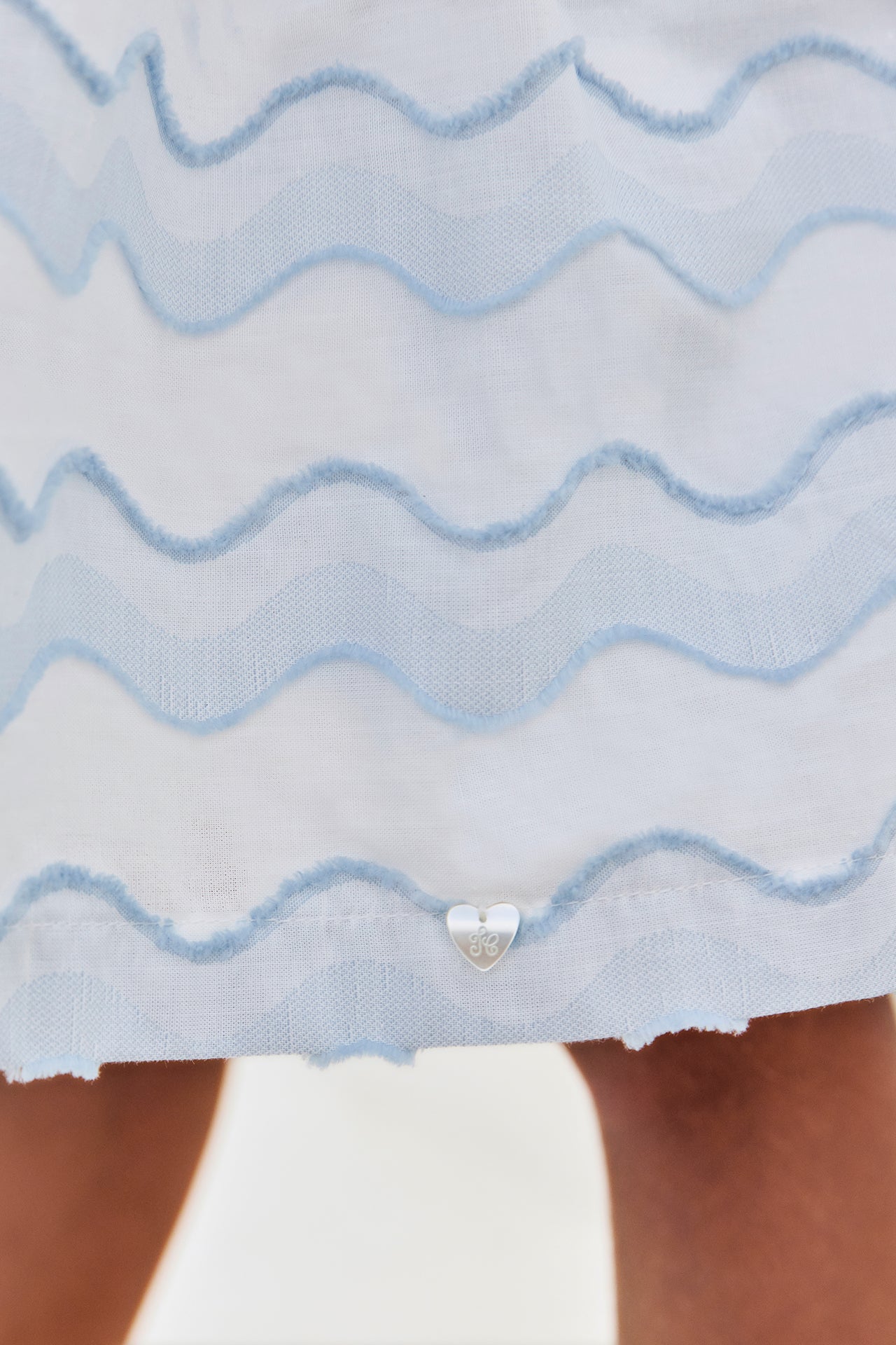 Dress
Azure cotton waves