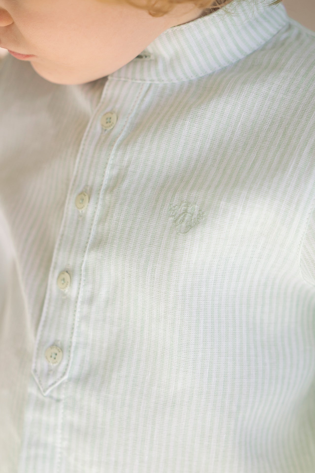 Shirt
Sage Linen Stripes